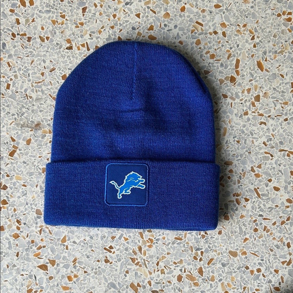 Unisex DETROIT LIONS Royal Blue Beanie with Embroidered Logo